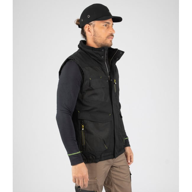 GILET SANS MANCHE ALI NOIR - Nine Worths by North Ways