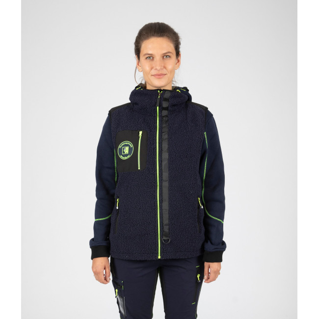 Gilet MAYA marine/jaune fluo - Nine Worths by North Ways