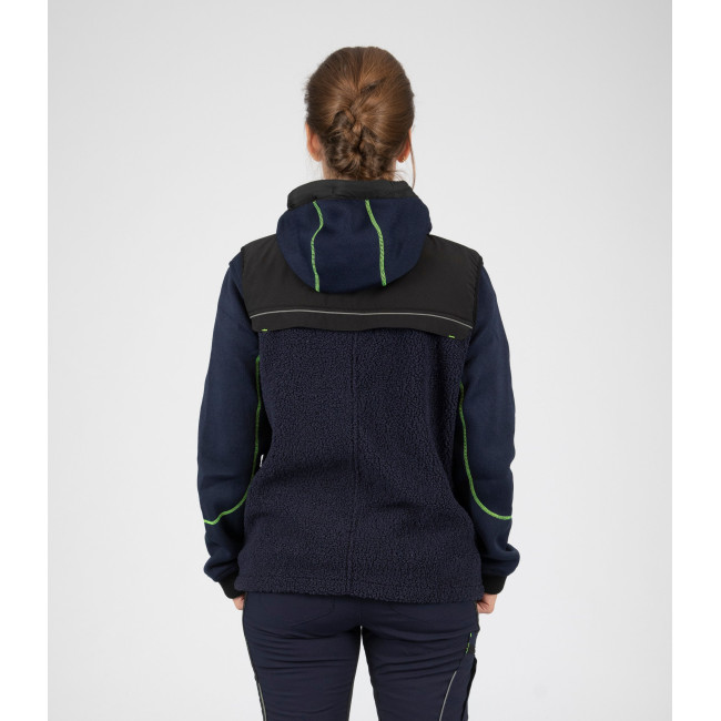 Gilet MAYA marine/jaune fluo - Nine Worths by North Ways