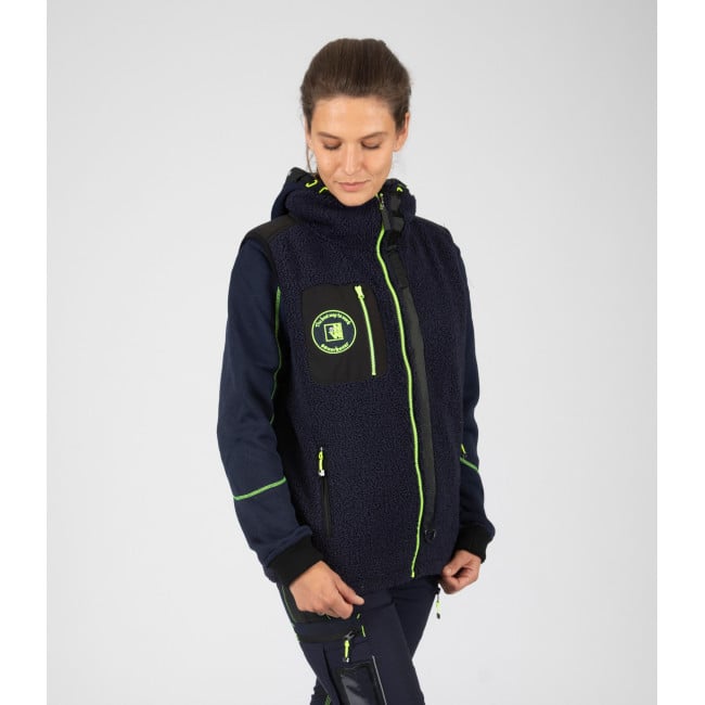Gilet MAYA marine/jaune fluo - Nine Worths by North Ways