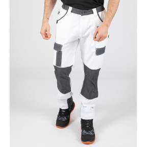 Pantalon de travail multipoches Cary blanc - Nine Worths by North Ways