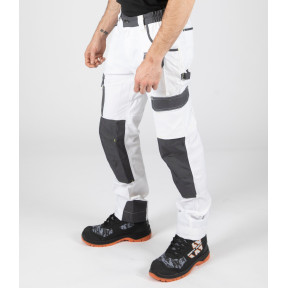 Pantalon de travail multipoches Cary blanc - North Ways
