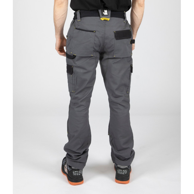 WERKBROEK MET MEERDERE ZAKKEN CARY GRIJS EN ZWART - North Ways