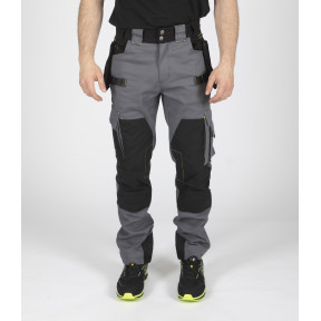 PANTALON DE TRAVAIL HOWARD GRIS ET NOIR - North Ways