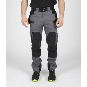 PANTALON DE TRAVAIL HOWARD GRIS ET NOIR - Nine Worths by North Ways