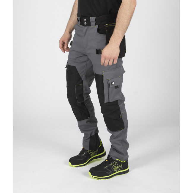 PANTALON DE TRAVAIL HOWARD GRIS ET NOIR - Nine Worths by North Ways