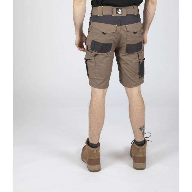 Werkbermuda Hugues bruin/antraciet - North Ways