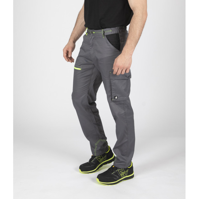 Pantalon Marlow gris et jaune fluo - North Ways