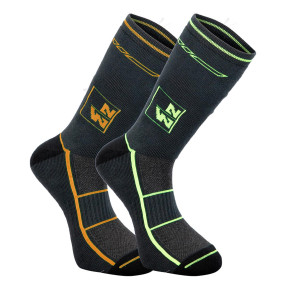 Chaussettes lot de 2 ANKER Anthracite / Jaune fluo / NOIR Camel - Nine Worths by North Ways