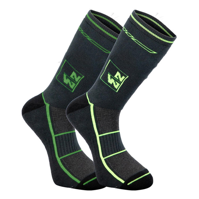Sokken set van 2 ANKER Kaki Antraciet / Geel fluor / ANTH Kaki - Nine Worths by North Ways