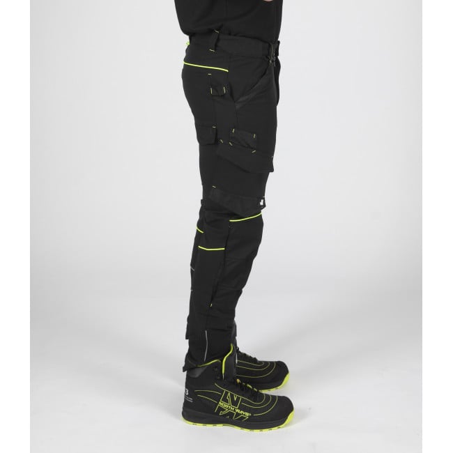 Pantalon de travail SACHA noir/jaune - North Ways