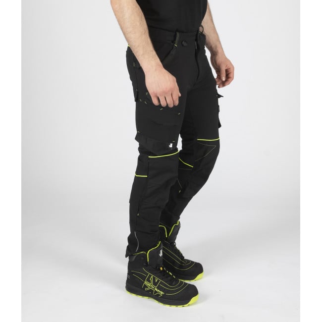 Pantalon de travail SACHA noir/jaune - North Ways