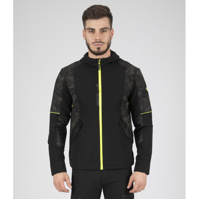 Blouson de travail Garcia Noir et jaune fluo - North Ways