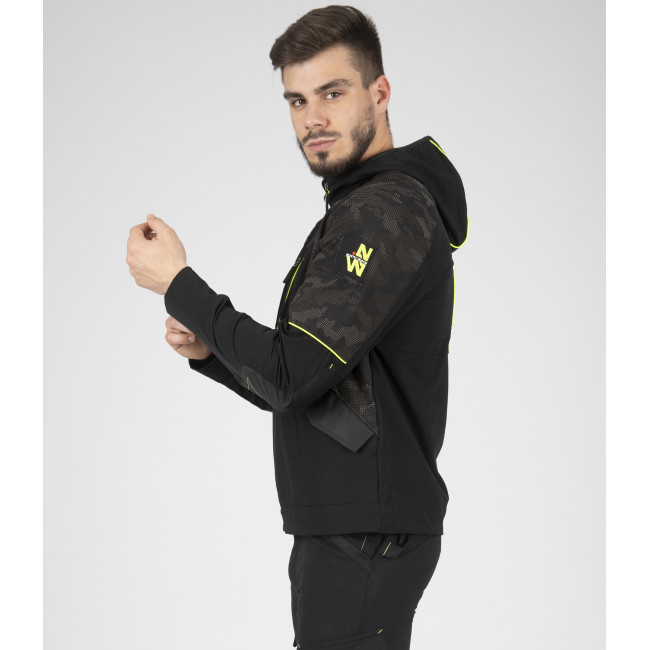 Arbeitsjacke Garcia Schwarz und Neongelb - North Ways