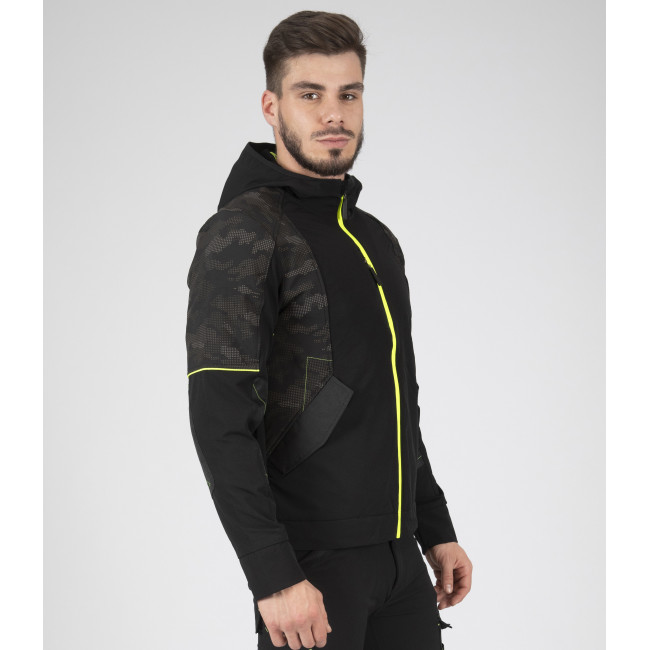 Blouson de travail Garcia Noir et jaune fluo - North Ways