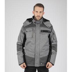 PARKA DE TRAVAIL GUILLAUMET GRIS CHINÉ / NOIR - Nine Worths by North Ways
