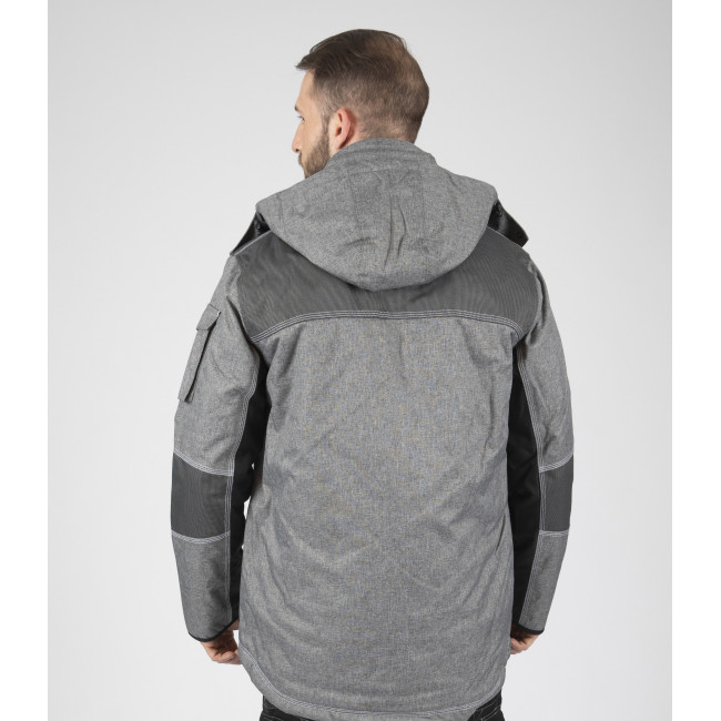 PARKA DE TRAVAIL GUILLAUMET GRIS CHINÉ / NOIR - NORTH WAYS