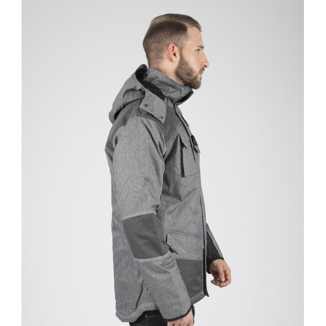 PARKA DE TRAVAIL GUILLAUMET GRIS CHINÉ / NOIR - NORTH WAYS