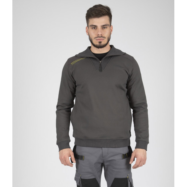PULL MAILLE STYLE SWEAT LARGO GRIS - Nine Worths by North Ways