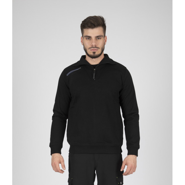 PULL MAILLE STYLE SWEAT LARGO NOIR - North Ways