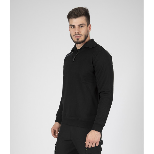 PULL MAILLE STYLE SWEAT LARGO NOIR - North Ways