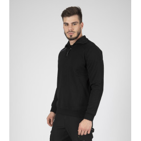 GEBREIDE TRUI STIJL SWEATSHIRT LARGO ZWART - Nine Worths by North Ways