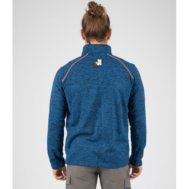 GILET ZIPPE LENNY MARINE ET ORANGE FLUO - North Ways