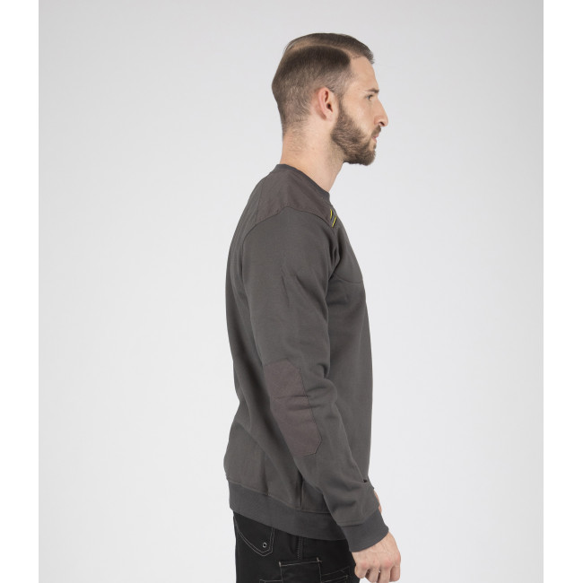 SWEAT COL ROND LEON GRIS - Nine Worths by North Ways