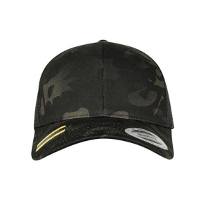 Casquette Retro Trucker multicam noir - Flexfit