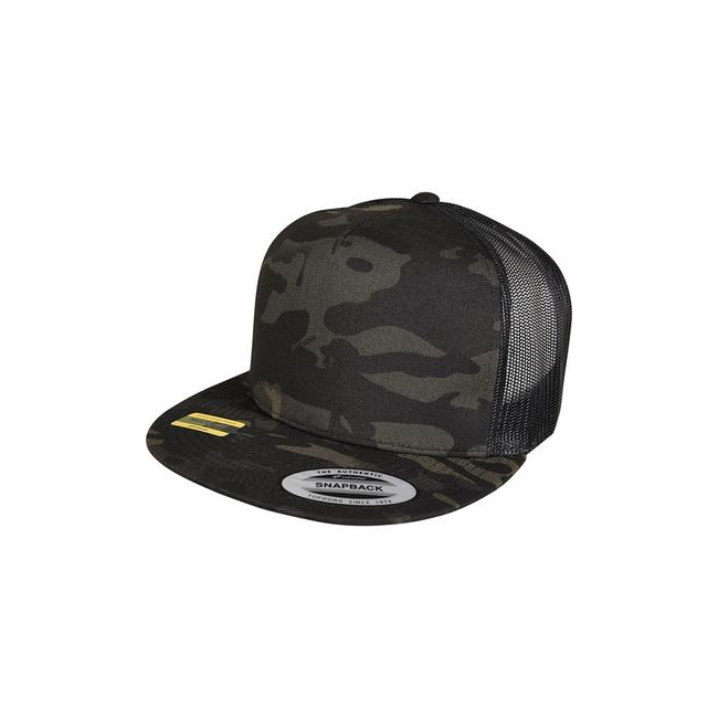 Czapka trucker multicam czarna - Flexfit
