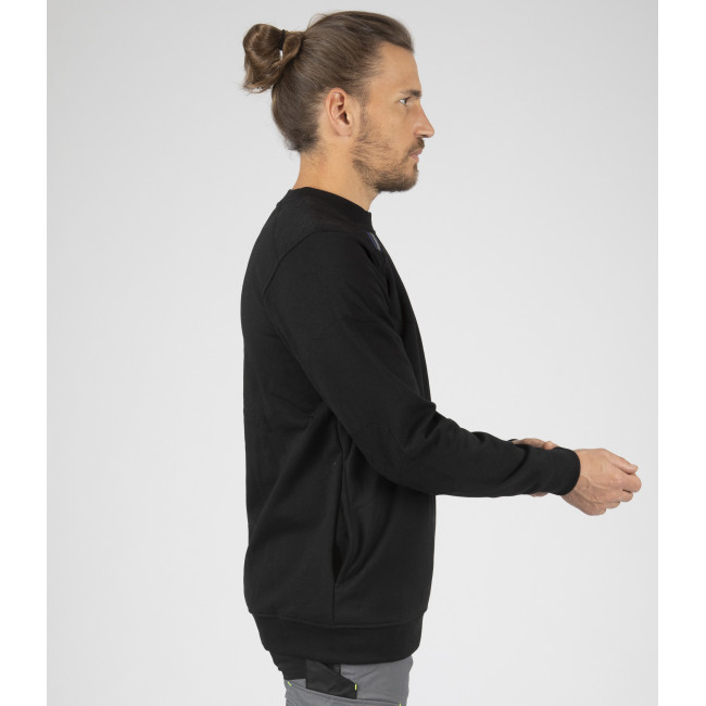 SWEAT COL ROND LEON NOIR - Nine Worths by North Ways