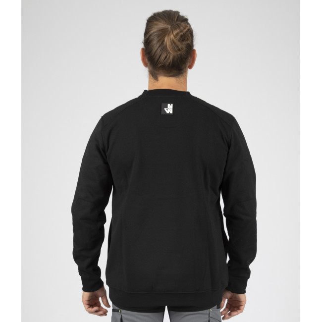 SWEAT COL ROND LEON NOIR - Nine Worths by North Ways