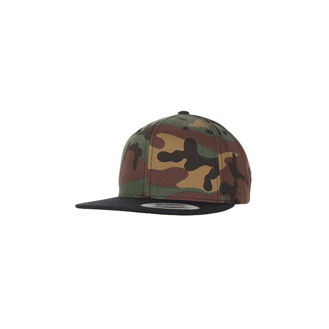 Czapka Classic Snapback 2-Tone Camo zielona camo/czarna - Flexfit
