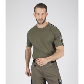 T-shirt de travail à manches courtes Luka kaki - Nine Worths by North Ways