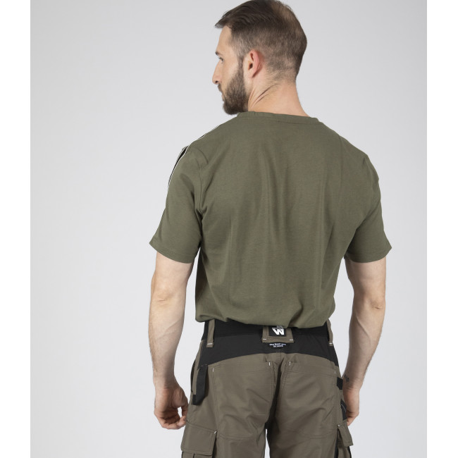 Arbeits-T-Shirt mit kurzen Ärmeln Luka khaki - Nine Worths by North Ways