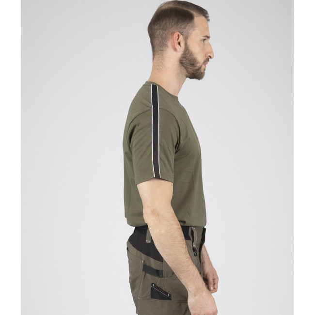 Arbeits-T-Shirt mit kurzen Ärmeln Luka khaki - Nine Worths by North Ways