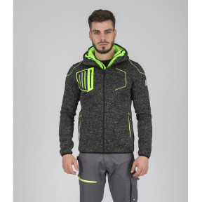 VESTE LYNX NOIR CHINE ET VERT - Nine Worths by North Ways