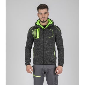 VESTE LYNX NOIR CHINE ET VERT - Nine Worths by North Ways