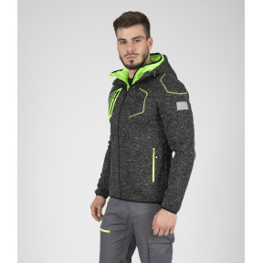 VESTE LYNX NOIR CHINE ET VERT - North Ways