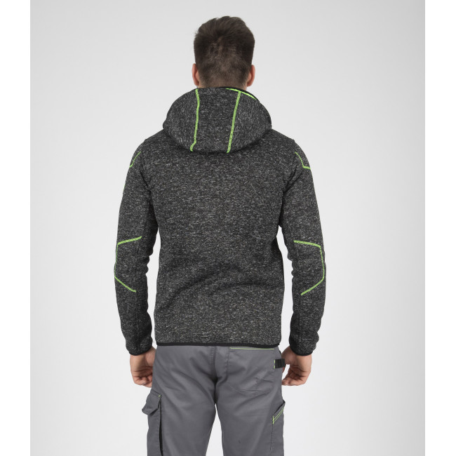 VESTE LYNX NOIR CHINE ET VERT - Nine Worths by North Ways