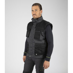 VEST PIATTEC GRIJS EN ZWART - Nine Worths by North Ways