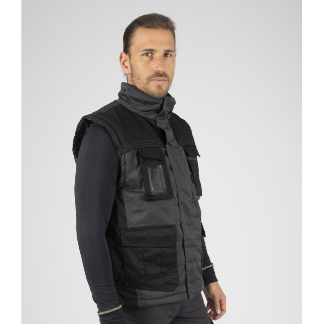VEST PIATTEC GRIJS EN ZWART - Nine Worths by North Ways