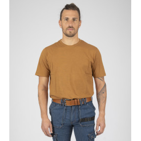 T-shirt à manches courtes pour homme Quentin camel - Nine Worths by North Ways