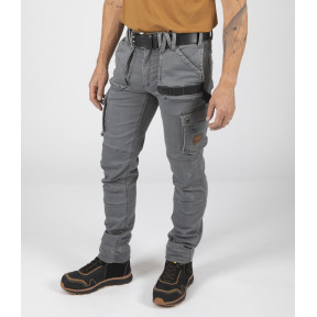 Arbeitshose mit vielen Taschen Usain grau - Nine Worths by North Ways