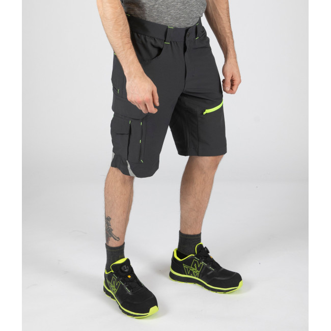 ARBEITSSHORTS HORN GRAU / GRÜN - Nine Worths by North Ways