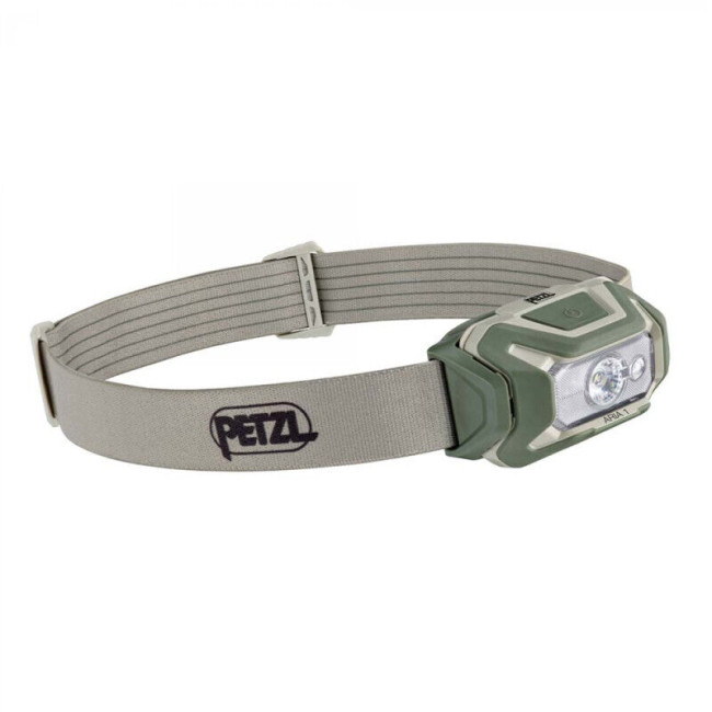 Hybride hoofdlamp 4 kleuren verlichting Aria 1 tan - 350 Lumen - Petzl