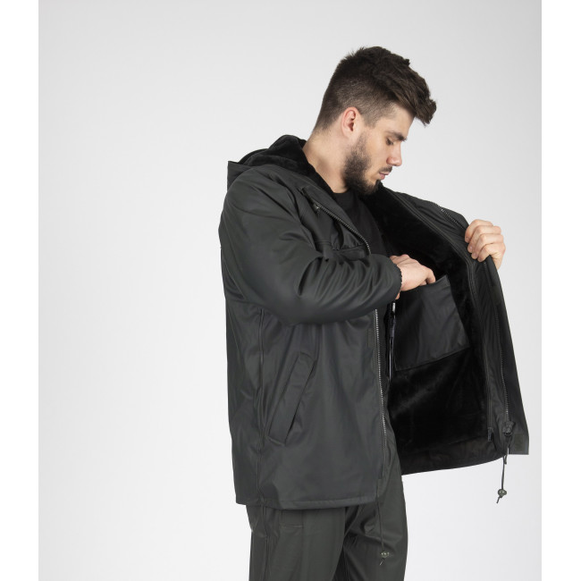 BLOUSON DE PLUIE DE TRAVAIL TURTLE OLIVE - Nine Worths by North Ways