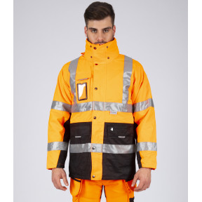 PARKA DE TRAVAIL HAUTE VISIBILITÉ WELLINGTON ORANGE FLUO - Nine Worths by North Ways