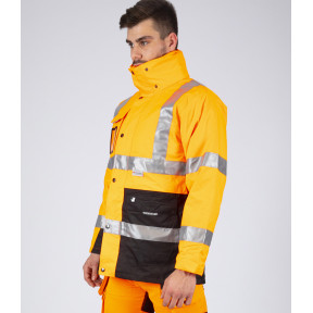 WARNSCHUTZ-ARBEITSPARKA WELLINGTON NEONORANGE - Nine Worths by North Ways