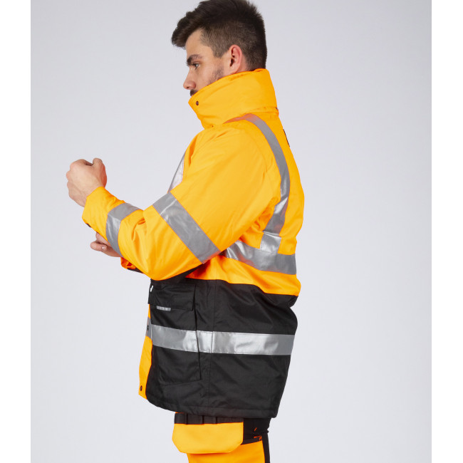 PARKA DE TRAVAIL HAUTE VISIBILITÉ WELLINGTON ORANGE FLUO - Nine Worths by North Ways